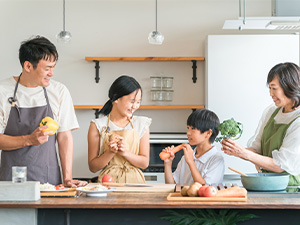 家族で電気を自家消費