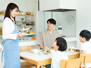つくった電気を家族で消費